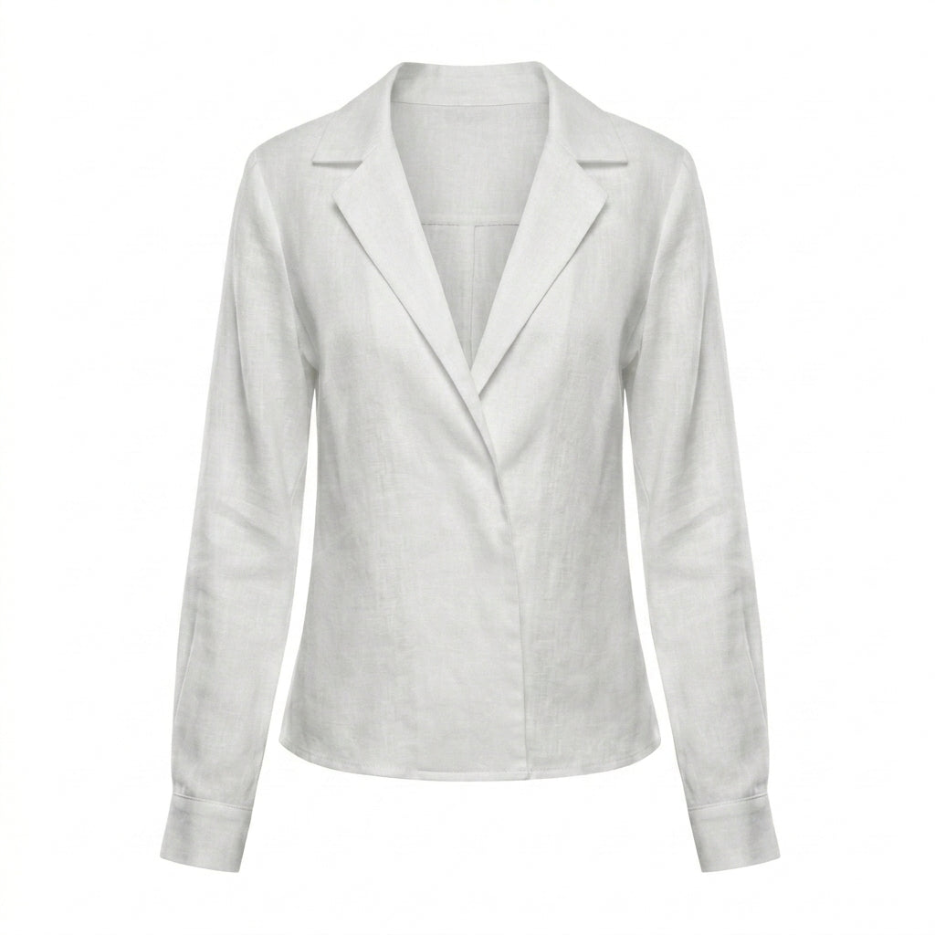 SACO DE CORTE RECTO BLANCO | PRIMAVERA-VERANO | COLECCIÓN INFINITY by PAOLA NÁJERA