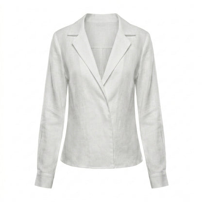 SACO DE CORTE RECTO BLANCO | PRIMAVERA-VERANO | COLECCIÓN INFINITY by PAOLA NÁJERA