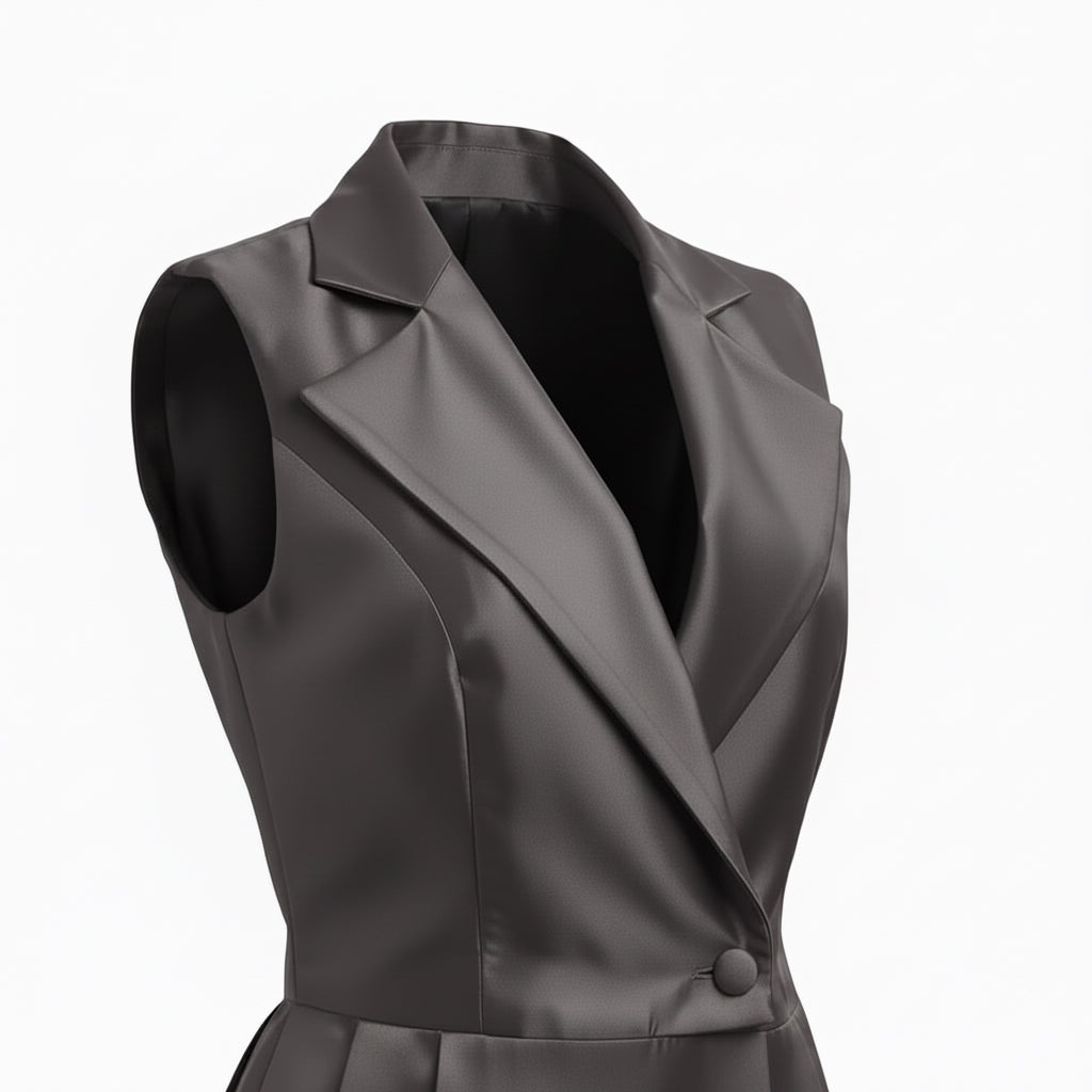 CHALECO TRANSFORMABLE DE DOS PIEZAS OXFORD | PRIMAVERA-VERANO | COLECCIÓN HILOS INVISIBLES by PAOLA NÁJERA (copia 2)