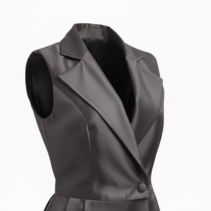 CHALECO TRANSFORMABLE DE DOS PIEZAS OXFORD | PRIMAVERA-VERANO | COLECCIÓN HILOS INVISIBLES by PAOLA NÁJERA (copia 2)