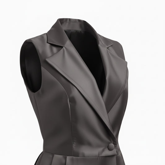 CHALECO TRANSFORMABLE DE DOS PIEZAS OXFORD | PRIMAVERA-VERANO | COLECCIÓN HILOS INVISIBLES by PAOLA NÁJERA (copia 2)