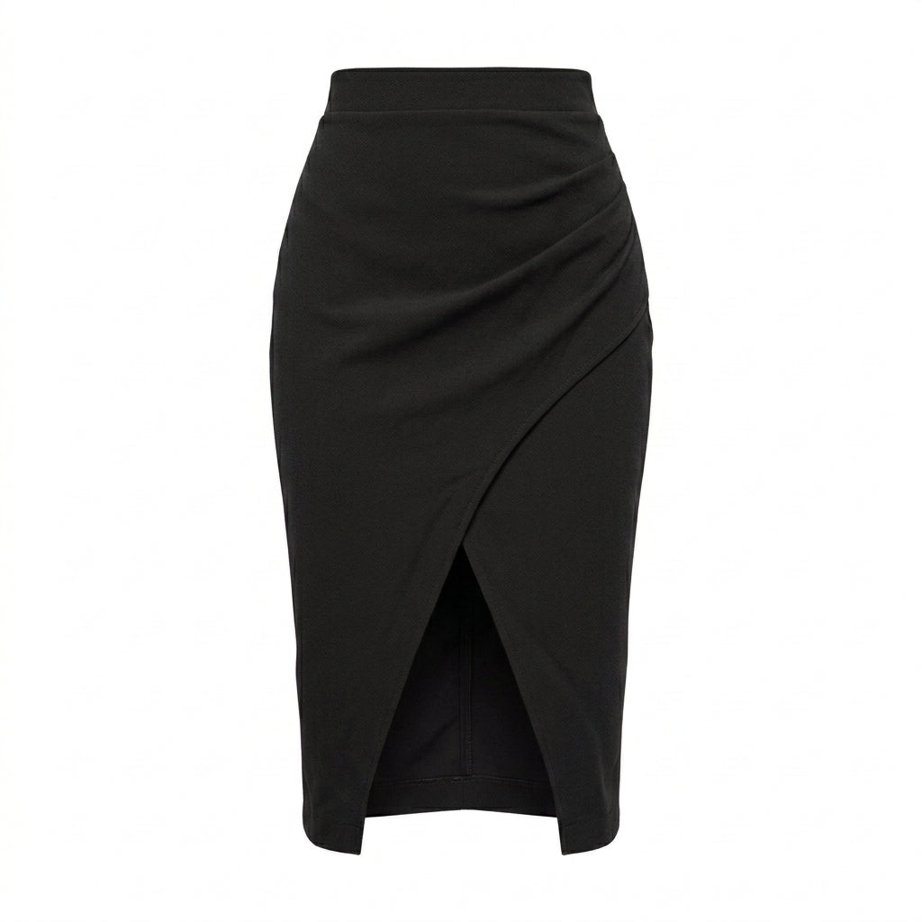 FALDA PLISADA NEGRA | PRIMAVERA-VERANO | COLECCIÓN HILOS INVISIBLES by PAOLA NÁJERA