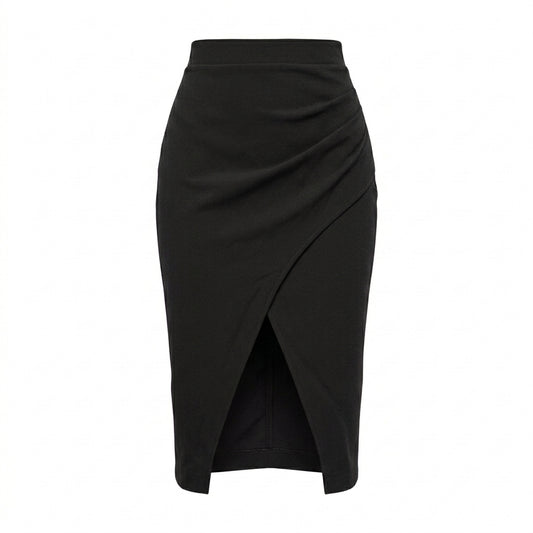 FALDA PLISADA NEGRA | PRIMAVERA-VERANO | COLECCIÓN HILOS INVISIBLES by PAOLA NÁJERA