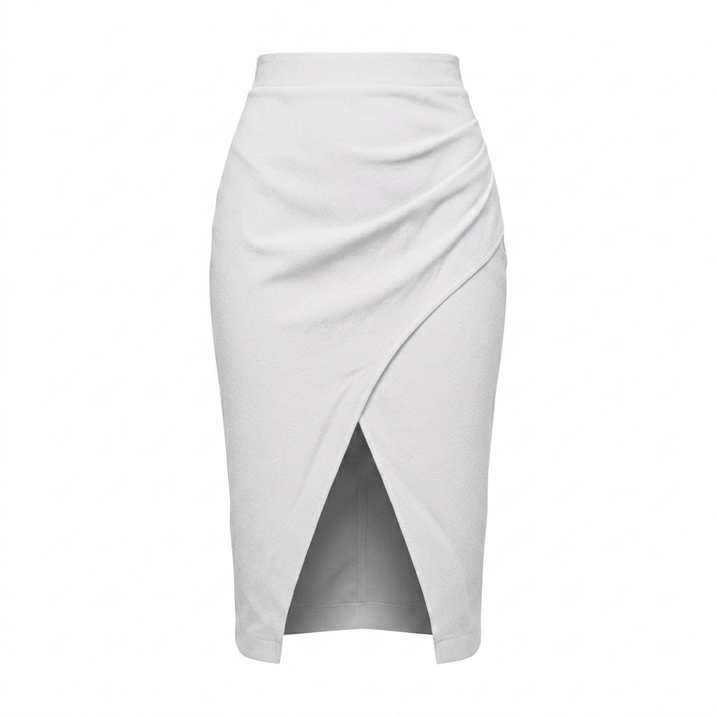 FALDA PLISADA BLANCA | PRIMAVERA-VERANO | COLECCIÓN HILOS INVISIBLES by PAOLA NÁJERA