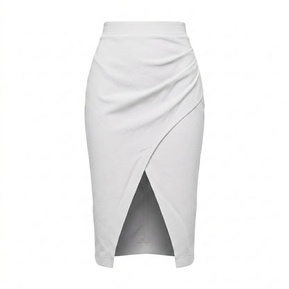 FALDA PLISADA BLANCA | PRIMAVERA-VERANO | COLECCIÓN HILOS INVISIBLES by PAOLA NÁJERA