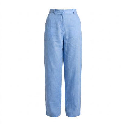 PANTALÓN AZUL CLARO DE LINO | PRIMAVERA-VERANO | COLECCIÓN HILOS INVISIBLES by PAOLA NÁJERA