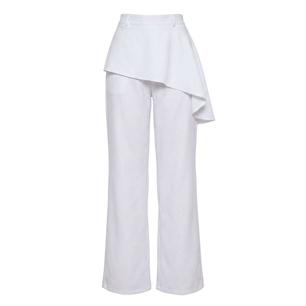 PANTALÓN CON ESCAROLA Y PRESILLAS | PRIMAVERA-VERANO | COLECCIÓN HILOS INVISIBLES by PAOLA NÁJERA (Copia)