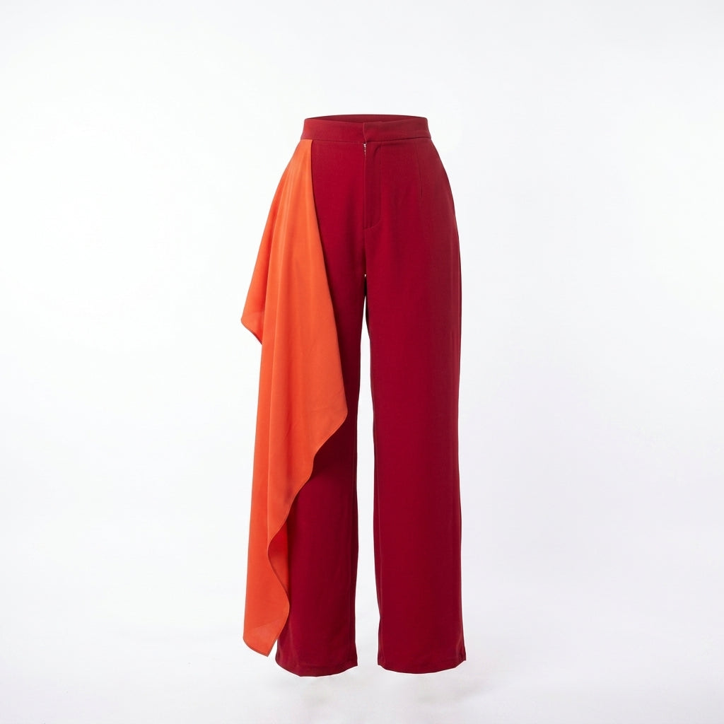 PANTALÓN TRANSFORMABLE CON ESCAROLA | PRIMAVERA-VERANO | COLECCIÓN HILOS INVISIBLES by PAOLA NÁJERA