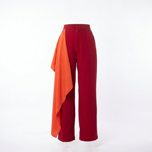 PANTALÓN TRANSFORMABLE CON ESCAROLA | PRIMAVERA-VERANO | COLECCIÓN HILOS INVISIBLES by PAOLA NÁJERA