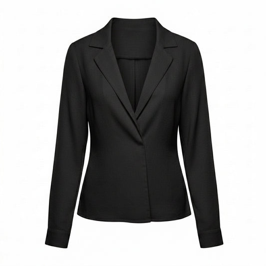 SACO DE CORTE RECTO NEGRO | PRIMAVERA-VERANO | COLECCIÓN INFINITY by PAOLA NÁJERA
