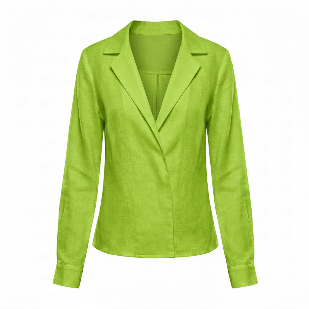SACO DE CORTE RECTO VERDE | PRIMAVERA-VERANO | COLECCIÓN INFINITY by PAOLA NÁJERA