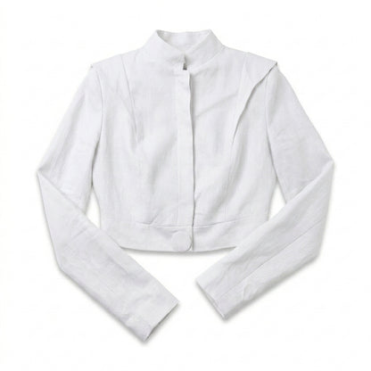 TORERA BLANCA DE LINO | PRIMAVERA-VERANO | COLECCIÓN HILOS INVISIBLES by PAOLA NÁJERA