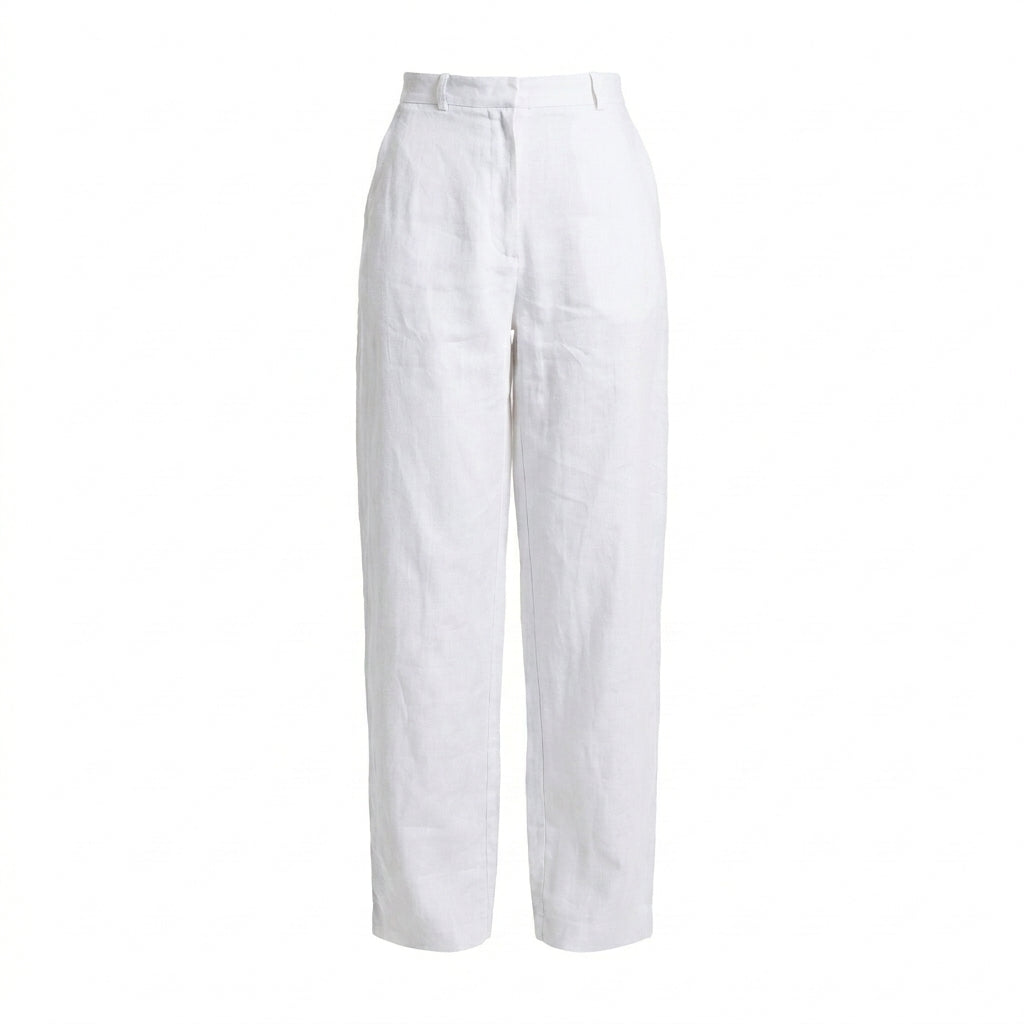 PANTALÓN BLANCO DE LINO | PRIMAVERA-VERANO | COLECCIÓN HILOS INVISIBLES by PAOLA NÁJERA